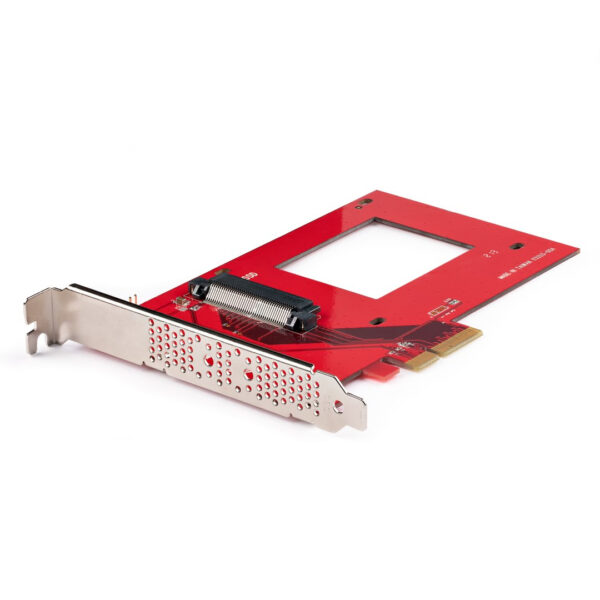 Tarjeta Adaptador U.3 a PCIe - Adaptador PCIe 4.0 x4 para SSDs U.3 NVMe de 2,5" - Tarjeta de Expansión PCI Express SFF-TA-1001 - se Ajusta a TAA
