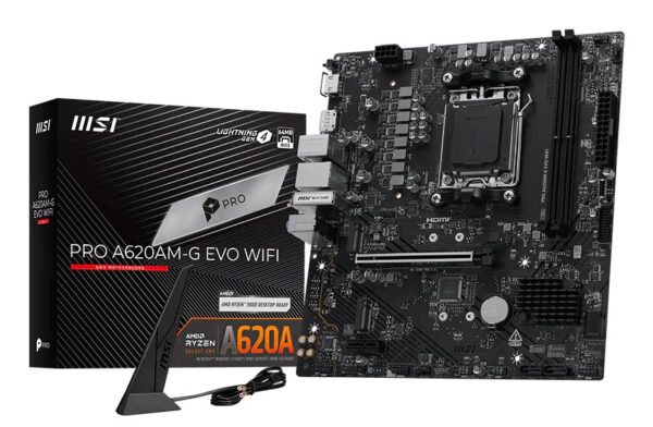 Pro A620AM-G EVO WIFI AMD A620A Zócalo AM5 micro ATX