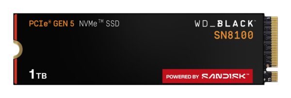 Black WD_BLACK SN8100 NVMe 1 TB M.2 PCI Express 5.0 TLC 3D NAND