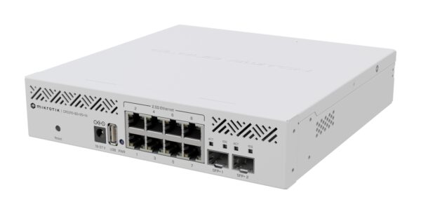 CRS310-8G+2S+IN: L3 Smart Switch Gestionado 2.5G Ethernet (100/1000/2500) 1U Blanco