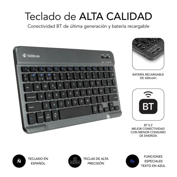SUBKT3-BTS070 funda para tablet 27,9 cm (11") Libro Negro