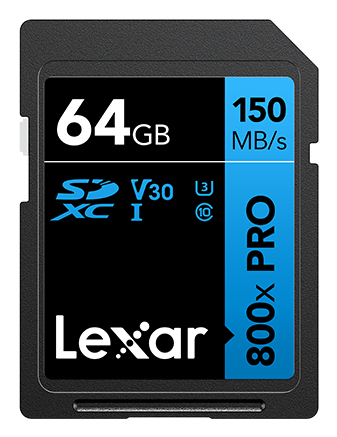 High-Performance 800xPRO 64 GB SDXC UHS-I Clase 10