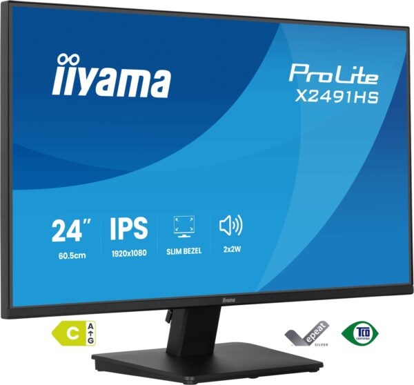 ProLite X2491HS-B1 pantalla para PC 60,5 cm (23.8") 1920 x 1080 Pixeles Full HD LCD Negro