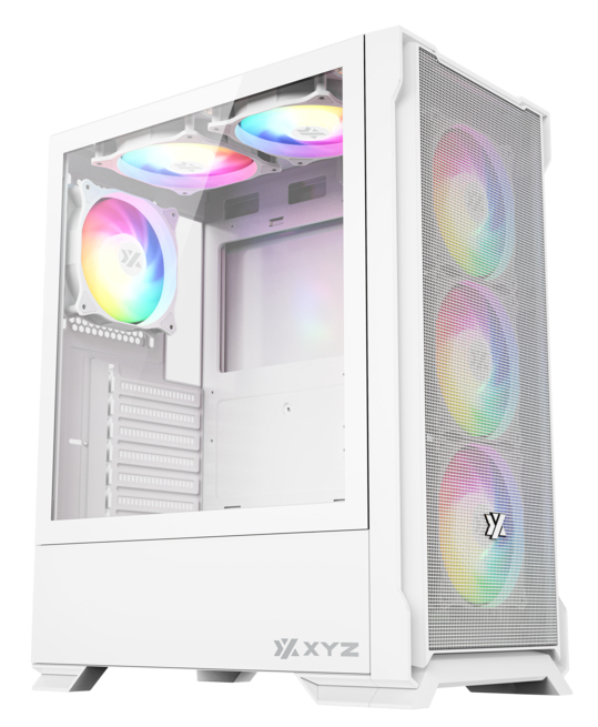AIRONE 300 X, TORRE GAMING,MESH, ALTO FLUJO AIRE, 6x VENTILADORES, TYPO C, ATX, BLANCA