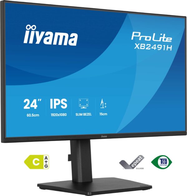 ProLite XB2491H-B1 pantalla para PC 60,5 cm (23.8") 1920 x 1080 Pixeles Full HD LCD Negro