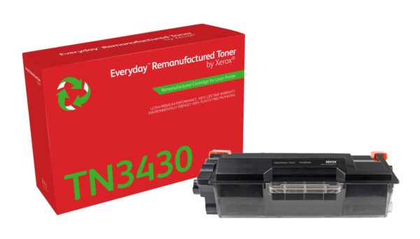 Everyday Tóner Everyday Mono remanufacturado de Xerox es compatible con Brother TN-3430, Capacidad estándar