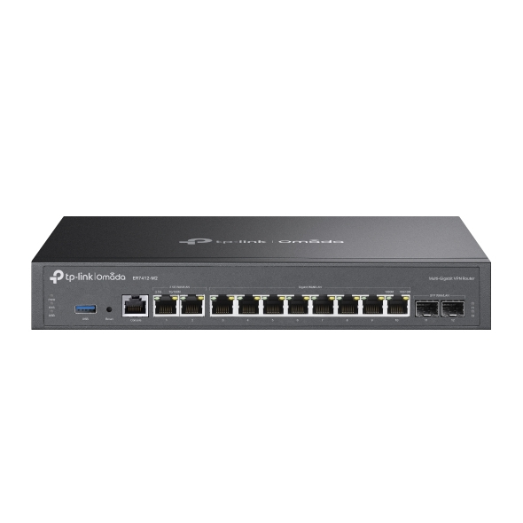 Omada ER7412-M2 router 2.5 Gigabit Ethernet, Gigabit Ethernet Negro