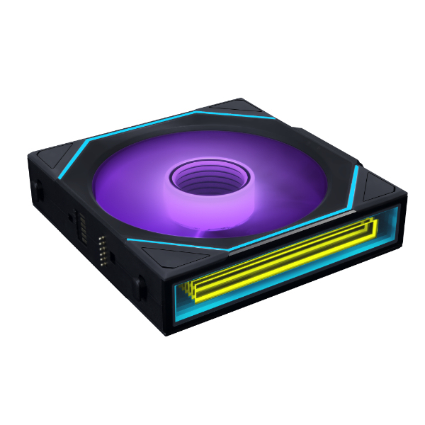 Uni Fan 14RSLIN1W1B Carcasa del ordenador Ventilador 14 cm Negro 1 pieza(s)