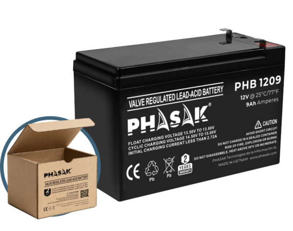Batería 12V 9Ah - PHB 1209