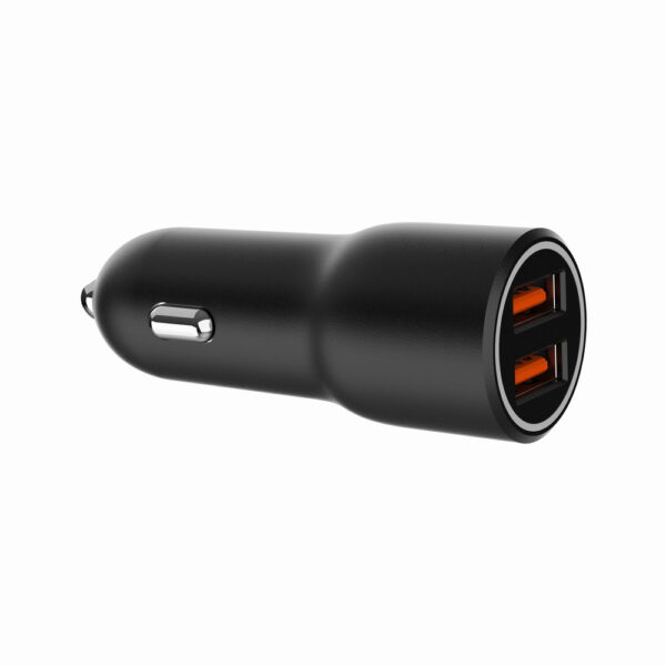 TA-UC-A2QC36-CAR-01 cargador de dispositivo móvil Teléfono móvil, Smartphone Negro Encendedor de cigarrillos Carga rápida Auto