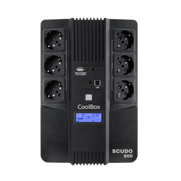 SAI SCUDO3 800VA 480W 3+3 SCHUKOS + SOFTWARE