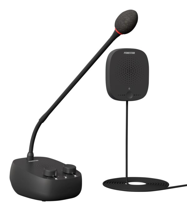 INTERFON-V micrófono Negro Microphone set