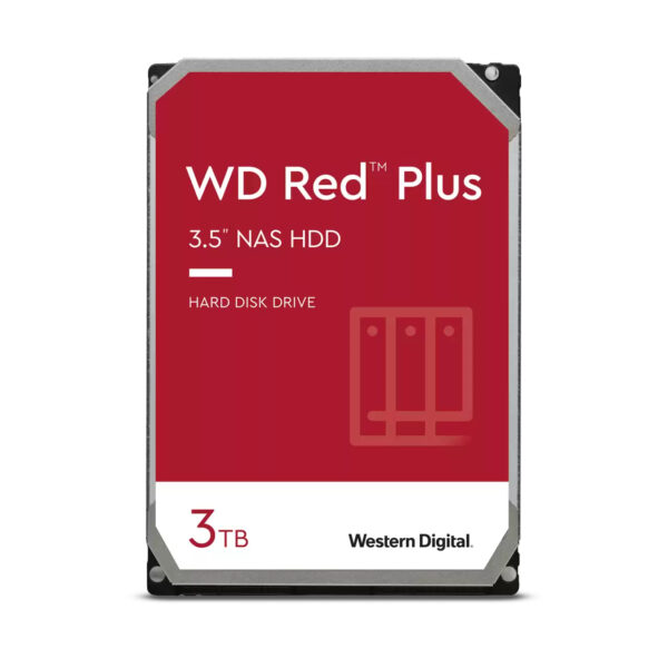 Red Plus WD30EFPX disco duro interno 3 TB 5400 RPM 256 MB 3.5" Serial ATA III