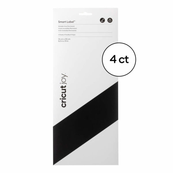 Joy Smart Label Writable etiqueta autoadhesiva Permanente Negro 4 pieza(s)