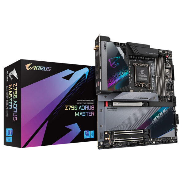 Z790 AORUS MASTER Placa base - Soporta CPUs Intel Core de 13ª generación, VRM digital de 20+1+2 fases, hasta 8000MHz DDR4 (OC), 1xPCIe 5.0+4xPCIe 4.0 M.2, Wi-Fi 6E, LAN 10GbE, USB 3.2 Gen 2x2