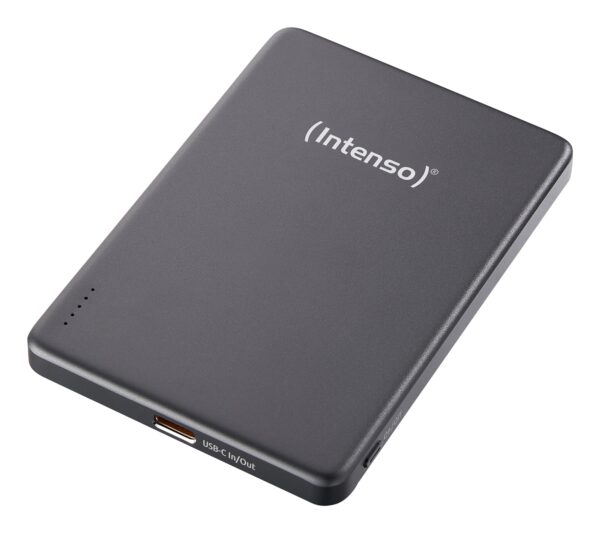 Batería Externa Magnética MW5000 5000 mAh  Compatible con MagSafe, Carga Inalámbrica 15W, USB-C PD 20W, Delgada y Compacta  Probada en Alemania  Gris