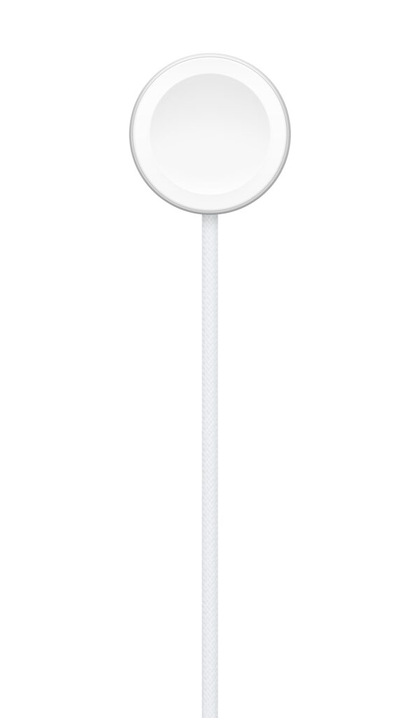 MT0H3TY/A cargador de dispositivo móvil Reloj inteligente Blanco USB Cargador inalámbrico Carga rápida Interior