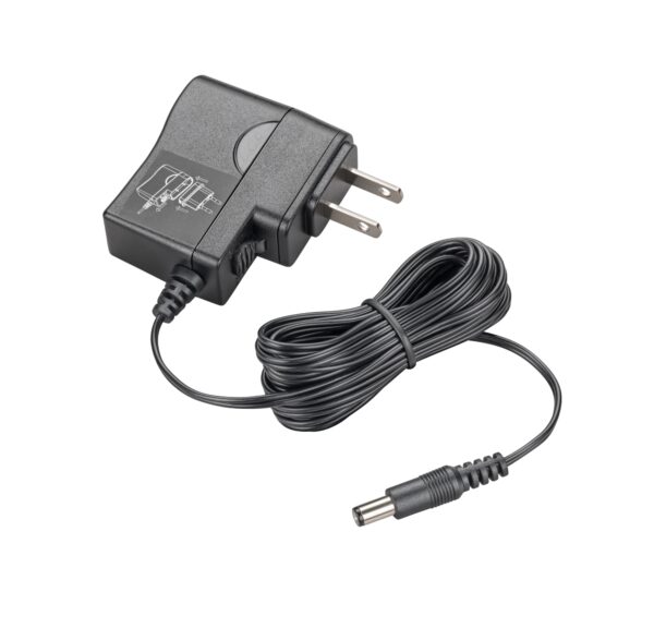 Fuente de alimentación de CA universal Poly Savi Office con enchufe recto -9 V 500 mA