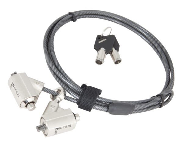 CRS02UF cable antirrobo Negro 2 m