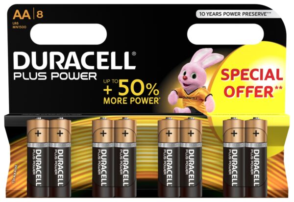 Plus Power Batería de un solo uso AA Alcalino