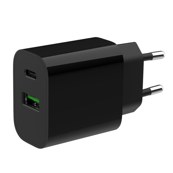 TA-UC-PDQC20-01-BK cargador de dispositivo móvil Universal Negro Corriente alterna Carga rápida Interior
