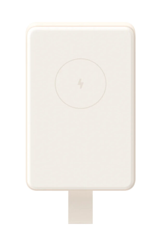 Magnetic Power Bank 6000mAh Ión de litio Cargador inalámbrico Bronceado