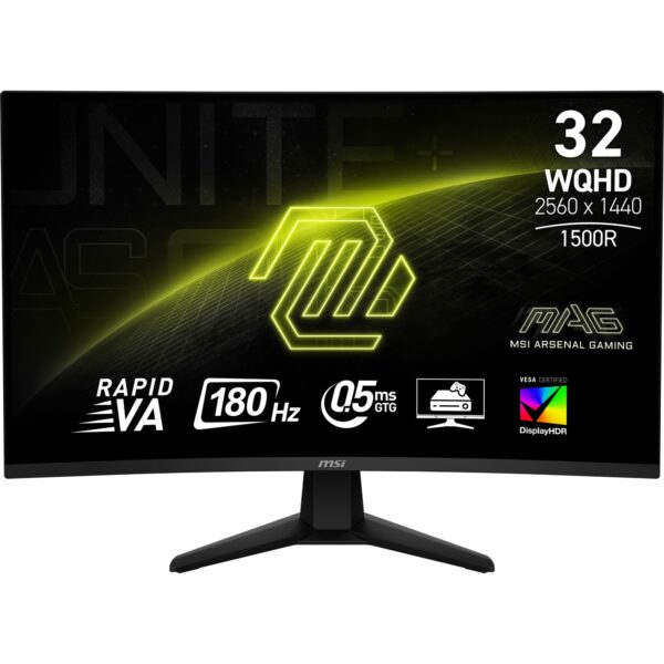 MAG 32CQ6F pantalla para PC 80 cm (31.5") 2560 x 1440 Pixeles Wide Quad HD Negro