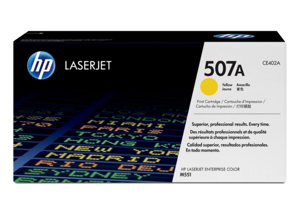 Cartucho de tóner original LaserJet 507A amarillo