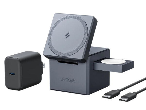 Y1811G11 cargador de dispositivo móvil Auriculares, Smartphone, Reloj inteligente Negro Corriente alterna, USB Cargador inalámbrico Carga rápida Interior