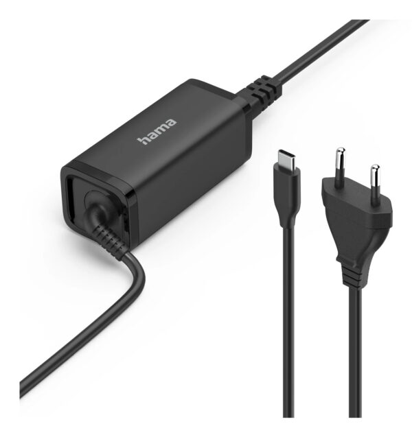00200023 adaptador e inversor de corriente Interior 65 W Negro