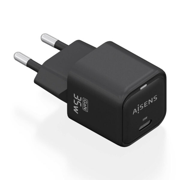 Cargador GaN 35W, 1xUSB-C PD3.0 QC4.0, Negro