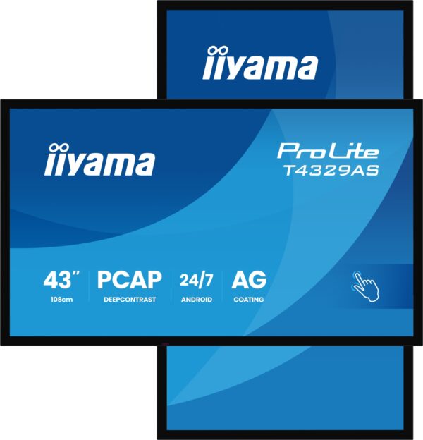 T4329AS-B1AG pantalla para PC 108 cm (42.5") 3840 x 2160 Pixeles 4K Ultra HD LED Pantalla táctil Negro