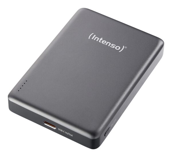 Batería Externa Magnética MW10000 10000 mAh  Compatible con MagSafe, Carga Inalámbrica 15W, USB-C PD 20W, Para iPhone y Android  Probada en Alemania  Gris