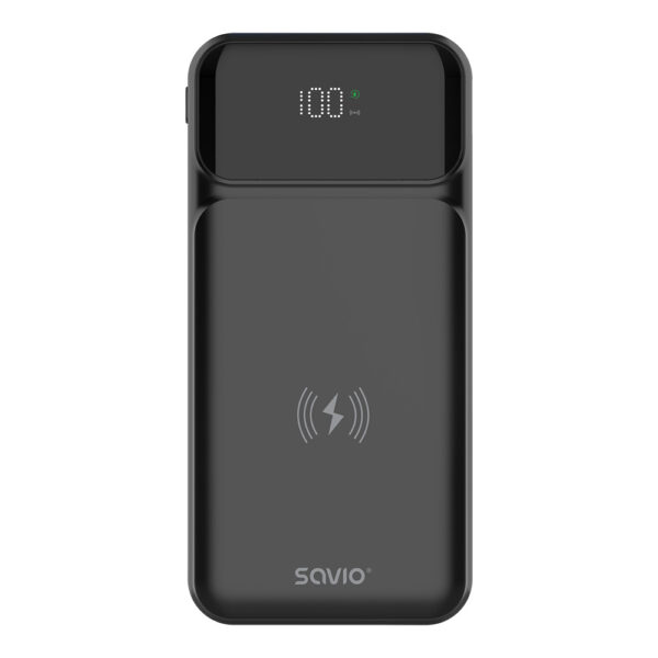 BA-09 batería externa Polímero de litio 37 mAh Cargador inalámbrico Negro