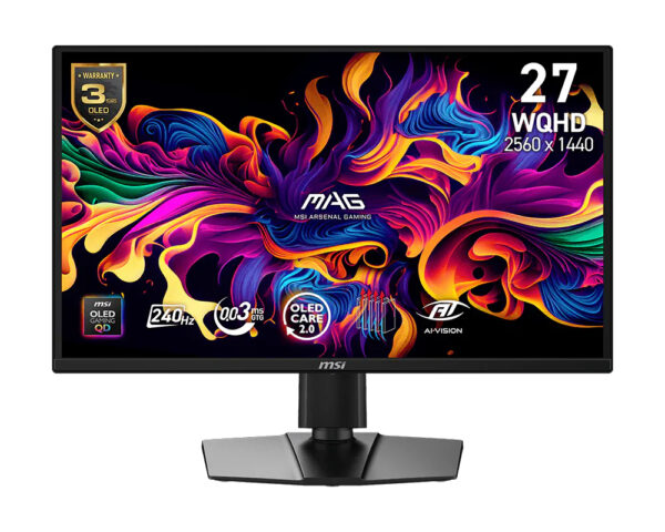 MAG 272QP QD-OLED X24 pantalla para PC 67,3 cm (26.5") 2560 x 1440 Pixeles Wide Quad HD Negro
