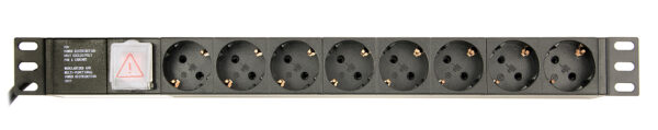 EG-PDU-014-C14 unidad de distribución de energía (PDU) 8 salidas AC 1U Negro