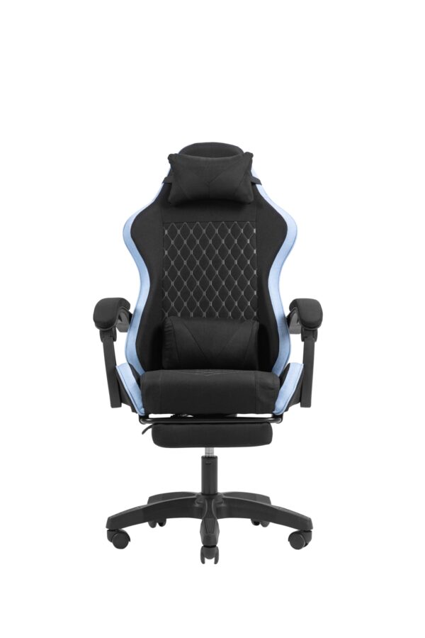 MGC-X Fabric Silla para videojuegos de PC Asiento acolchado Negro, Azul