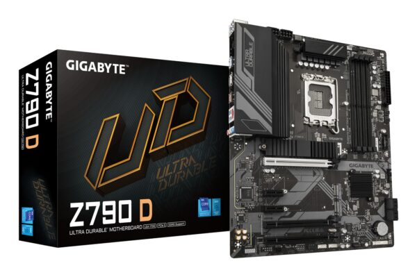 Z790 D Placa base - Soporta CPUs Intel Core de 14ª generación, VRM digital de 12+1+1 fases, hasta 7600MHz DDR5 (OC), 3xPCIe 4.0 M.2, LAN de 2.5GbE, USB 3.2 Gen 2