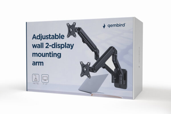 MA-WA2-01 soporte para monitor 68,6 cm (27") Pared Negro