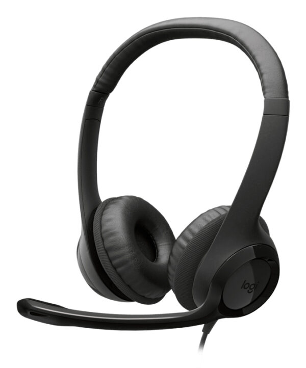 Auriculares con Cable H390 para PC/Portátil, Auriculares Estéreo con Micrófono con Supresión de Ruido, USB-C, Controles en línea, funciona con Chromebook