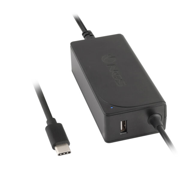 W-65W TYPE C adaptador e inversor de corriente Interior Negro
