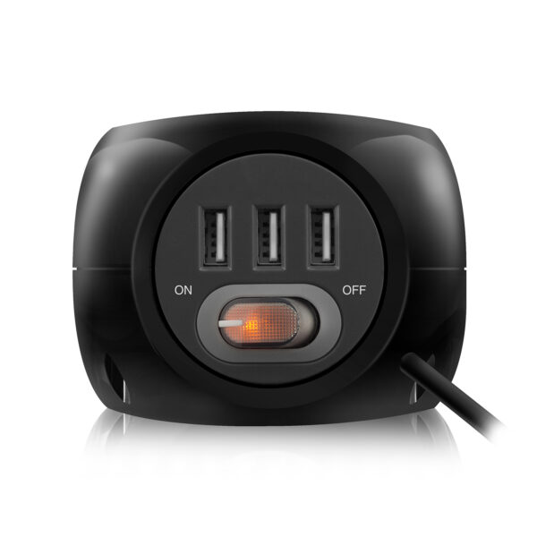 EW3938 adaptador e inversor de corriente Interior Negro