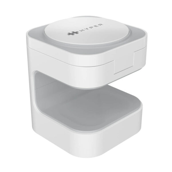 HJ3320WHGL cargador de dispositivo móvil Auriculares, Smartphone, Reloj inteligente Blanco USB Cargador inalámbrico Carga rápida Interior