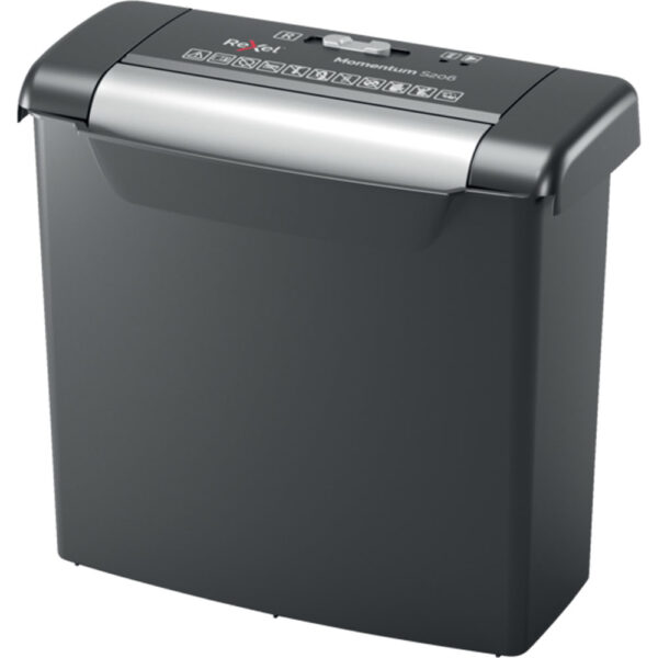 Momentum S206 triturador de papel Corte en tiras 72 dB Negro, Gris