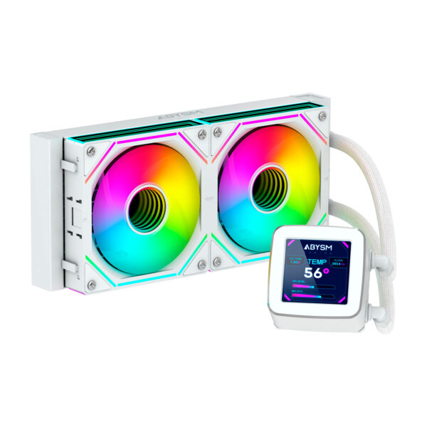AB324012 sistema de refrigeración para ordenador Procesador Sistema de refrigeración líquida todo en uno 12 cm Blanco 1 pieza(s)