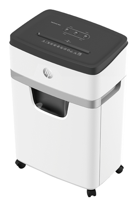 OneShred 18CC triturador de papel Corte en partículas 65 dB 22 cm Blanco, Negro