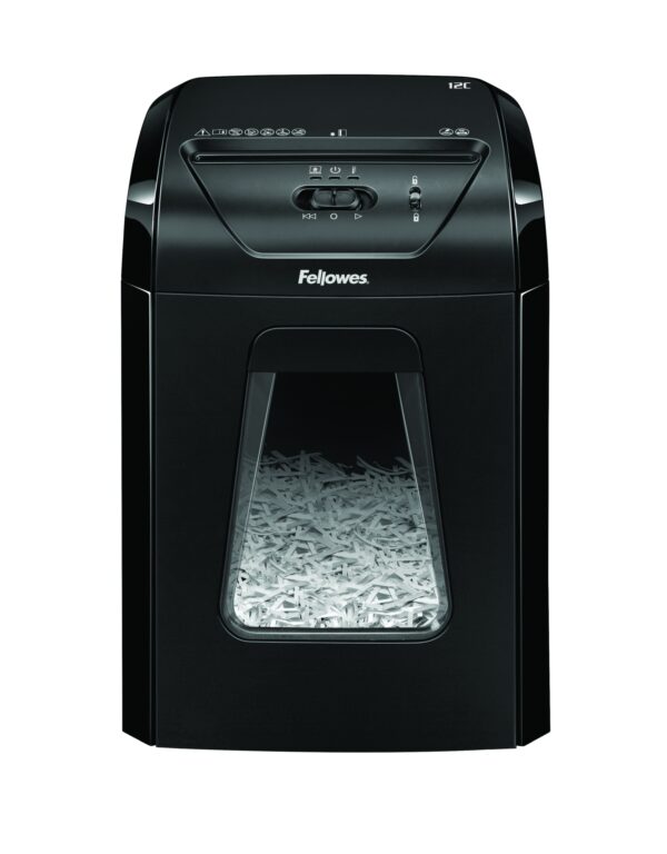 Powershred 12C triturador de papel Corte cruzado 22,5 cm Negro