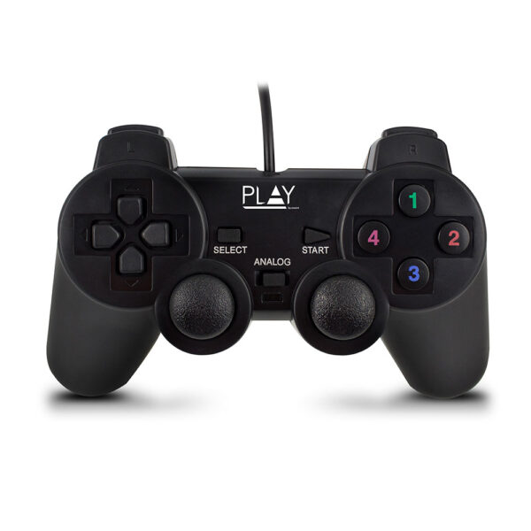 Play Negro USB 2.0 Gamepad Analógico/Digital PC