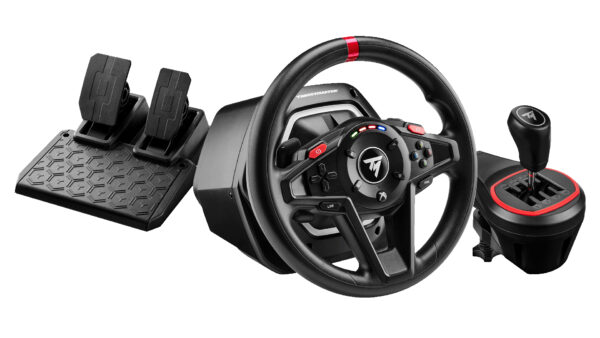 T128 Shifter Pack Negro USB Volante + Pedales Analógico PC, Xbox