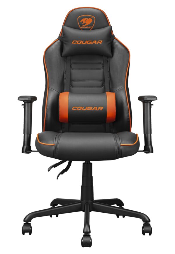 3MFSLORB.0001 silla para videojuegos Silla para videojuegos de PC Asiento acolchado Negro, Naranja